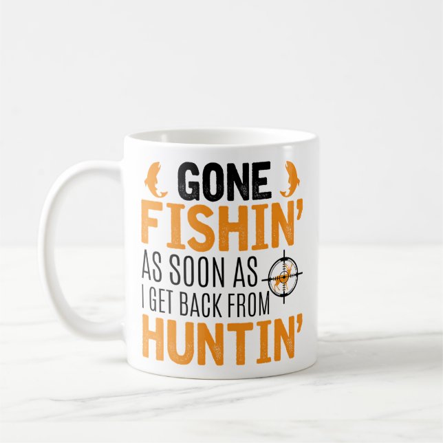 Hunting Fishing For Hunters Who Hunt Fish Kaffeetasse (Links)