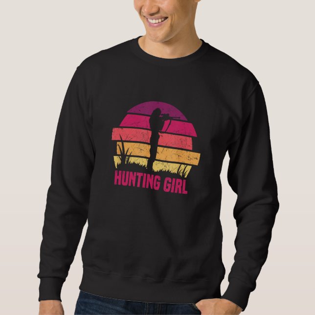 Hunting Girl Hunter Hunting Clothes Sweatshirt (Vorderseite)