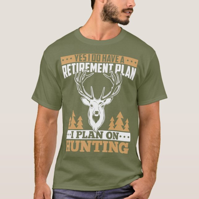 Hunting retirement gifts for men love deer elk T-Shirt (Vorderseite)