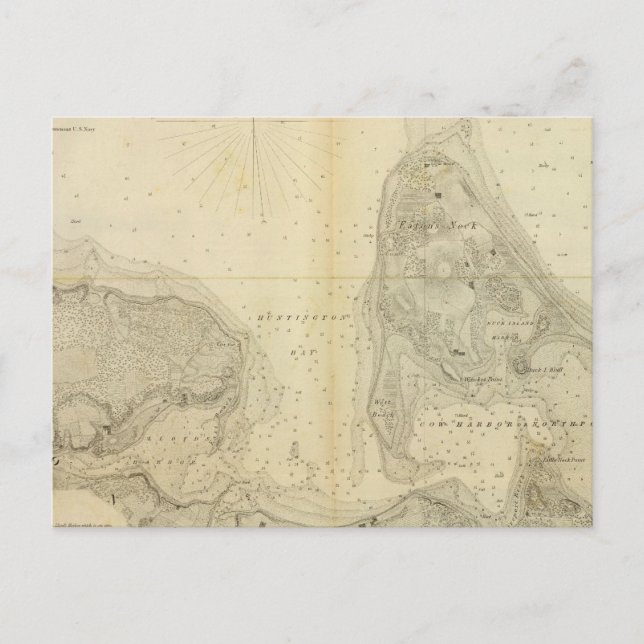 Huntington Bay Postkarte (Vorderseite)