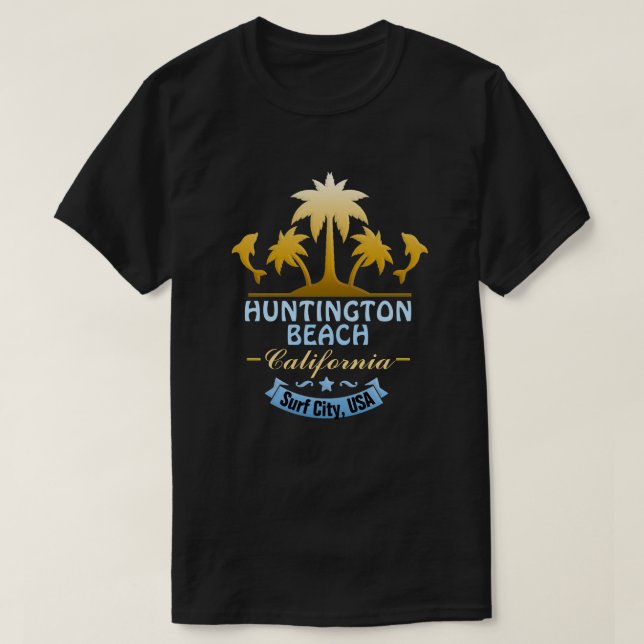 Huntington Beach Brandungs-Stadt, CA T-Shirt (Design vorne)