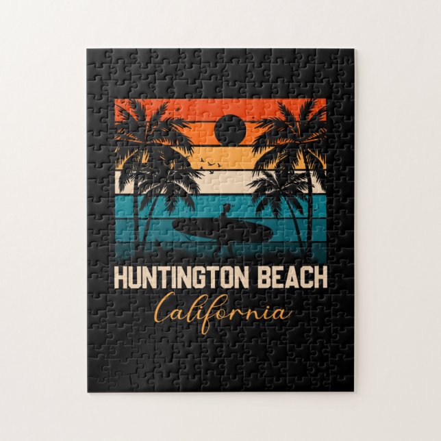 Huntington Beach California Palms Urlaubsreise (Vertikal)