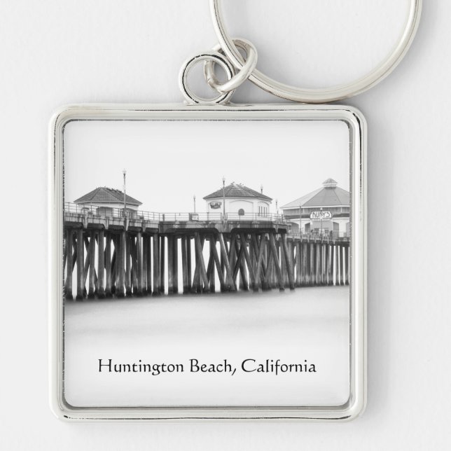 Huntington Beach, California Pier Schlüsselanhänger (Vorne)