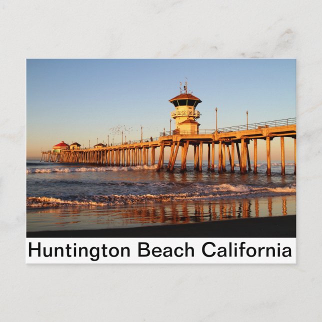 Huntington Beach California Postkarte (Vorderseite)