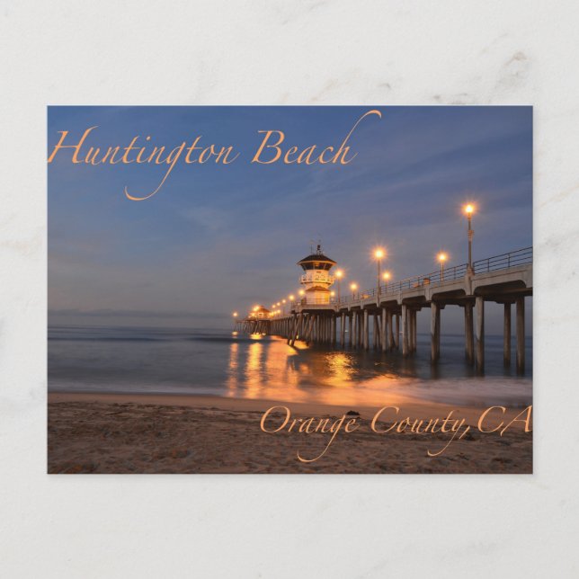 Huntington Beach California Postkarte (Vorderseite)