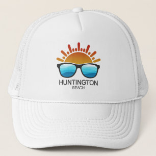 Huntington Beach California-Sonnenbrille Truckerkappe