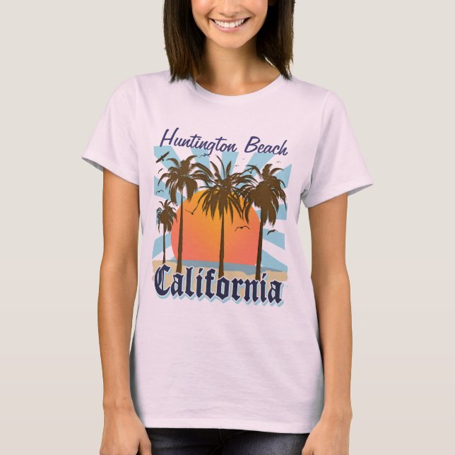 Huntington Beach California T-Shirt (Vorderseite)