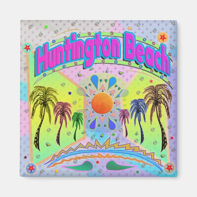 Huntington Beach Calm Desire Magnet (Vorne)