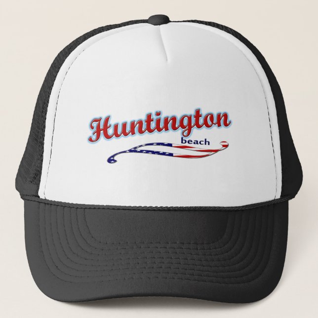 Huntington Beach Fernlastfahrer-Hut Truckerkappe (Vorderseite)