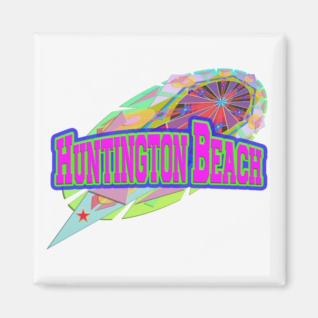 „Huntington Beach“ Future Magnet (Vorne)