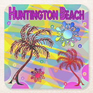 Huntington Beach Happy and Hope Untersetzer