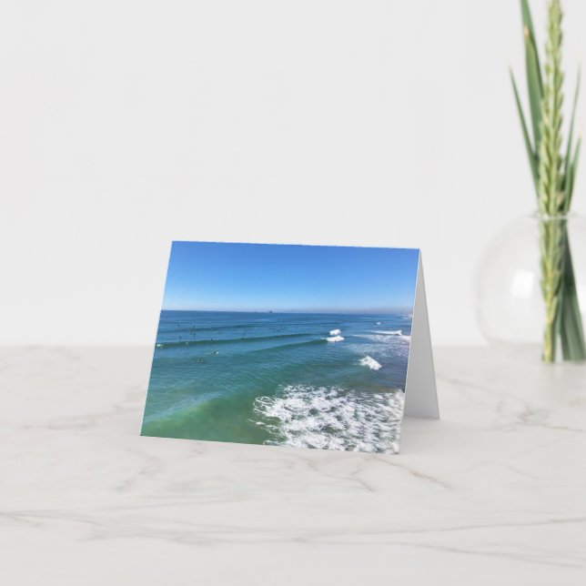 Huntington Beach, Kalifornien Dankeskarte (Vorderseite)