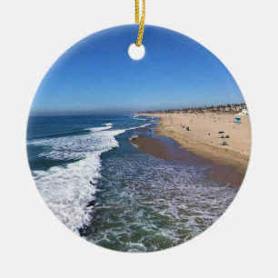 Huntington Beach, Kalifornien Keramik Ornament