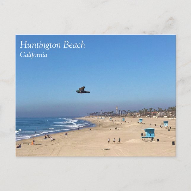 Huntington Beach, Kalifornien Postkarte (Vorderseite)