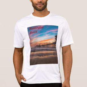 Huntington Beach Pier bei Sonnenuntergang T-Shirt