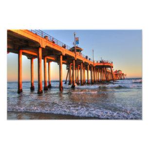 Huntington Beach Pier Fotodruck