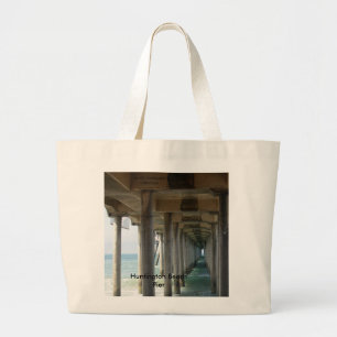 , Huntington Beach Pier Jumbo Stoffbeutel