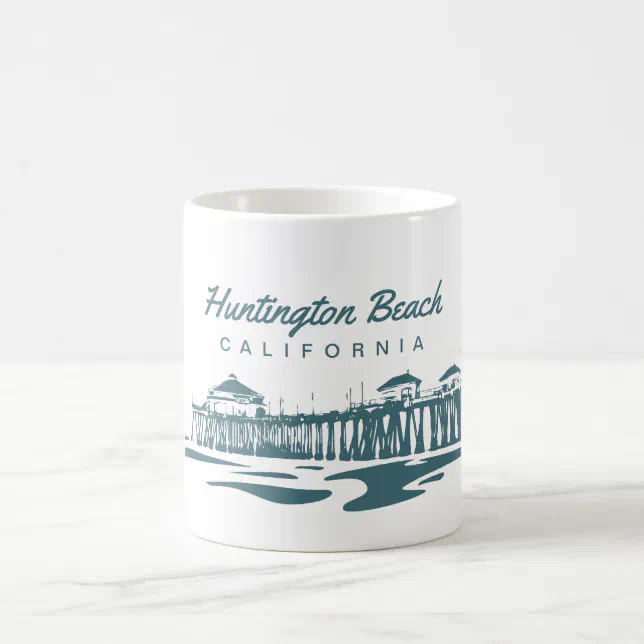 Huntington Beach Pier, Kalifornien - fertigen Sie Kaffeetasse | Zazzle.ch