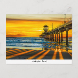 Huntington Beach Pier Postcard Postkarte