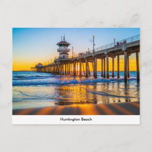 Huntington Beach Pier Postcard Postkarte