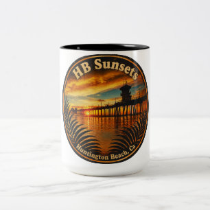 Huntington Beach Pier Sonnenuntergang Tasse - Jo