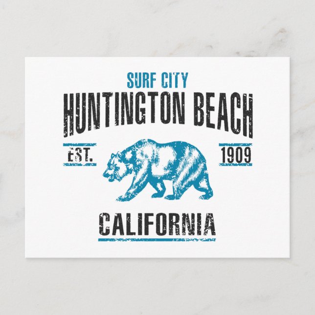 Huntington Beach Postkarte (Vorderseite)