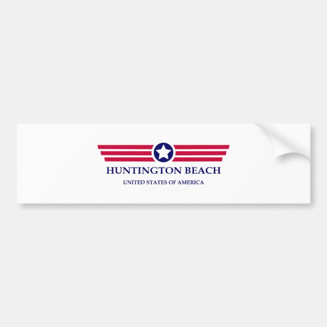 Huntington Beach Pride Autoaufkleber (Vorne)