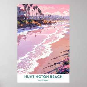 Huntington Beach, schöner California Beach Poster