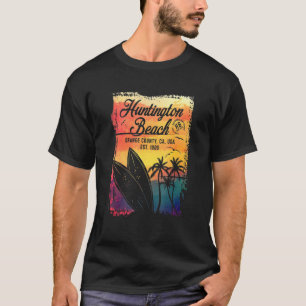 Huntington Beach Surf City California Vintag Surf T-Shirt