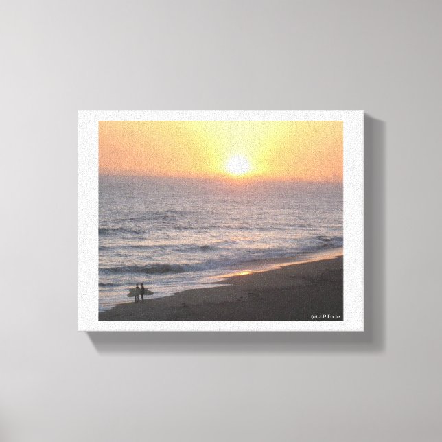 Huntington Beach "Surf City" Leinwanddruck (Vorderseite)