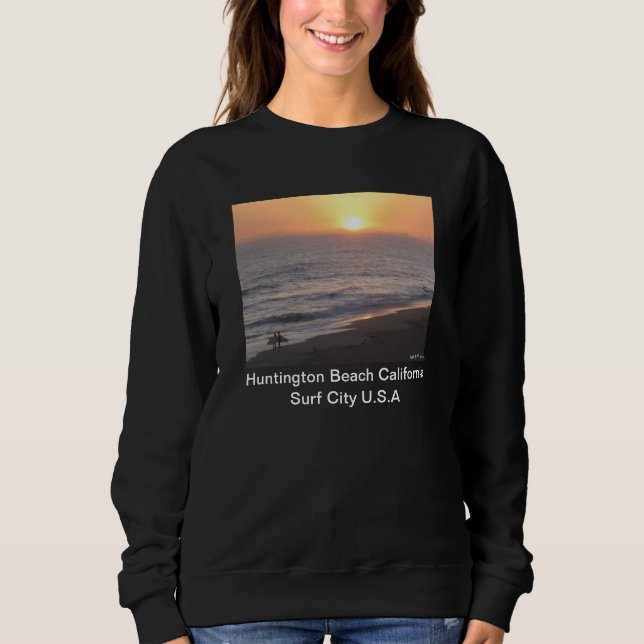 Huntington Beach "Surf City" Sweatshirt (Vorderseite)