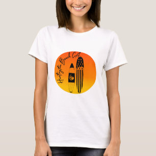 "Huntington Beach Surfboards und Sonnenuntergänge" T-Shirt