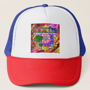 Huntington Beach Tropical Friends Casquette