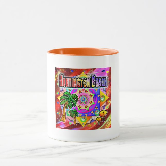 Huntington Beach Tropical Friends Mug (Centre)