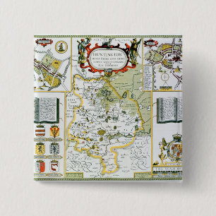 Huntington, graviert von Jodocus Hondius Button
