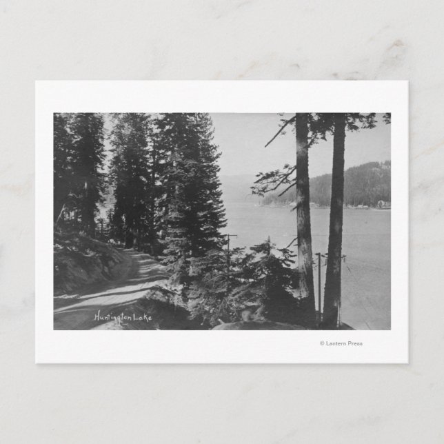 Huntington Lake, California View from Road Postkarte (Vorderseite)