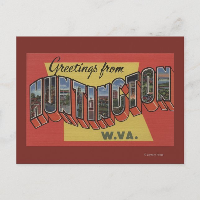 Huntington, West Virginia - Große Briefszenen Postkarte (Vorderseite)