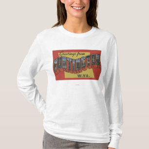 Huntington, West Virginia - große Buchstabe-Szenen T-Shirt