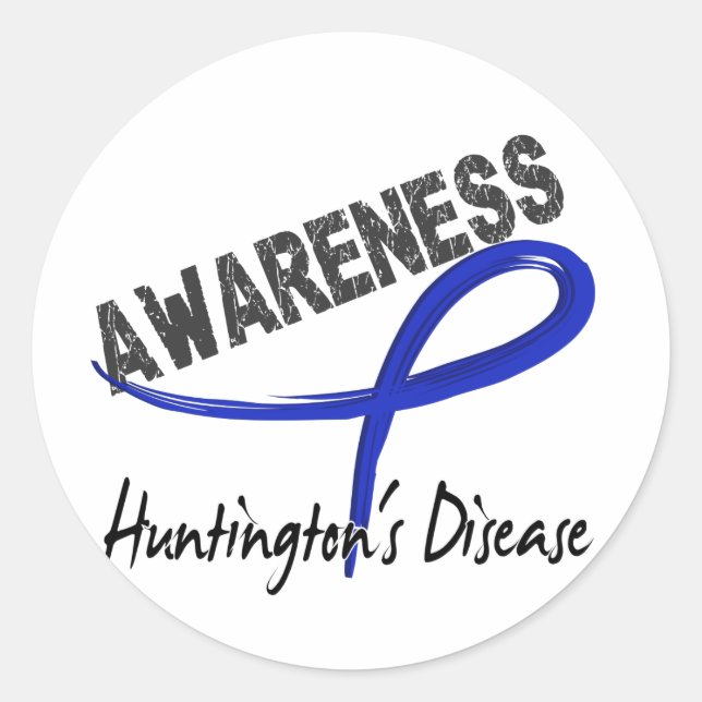 Huntingtons Bewusstsein für Krankheiten 3 Runder Aufkleber (Vorderseite)