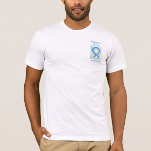 Huntington's Disease Awareness Blue Ribbon T-Shirt