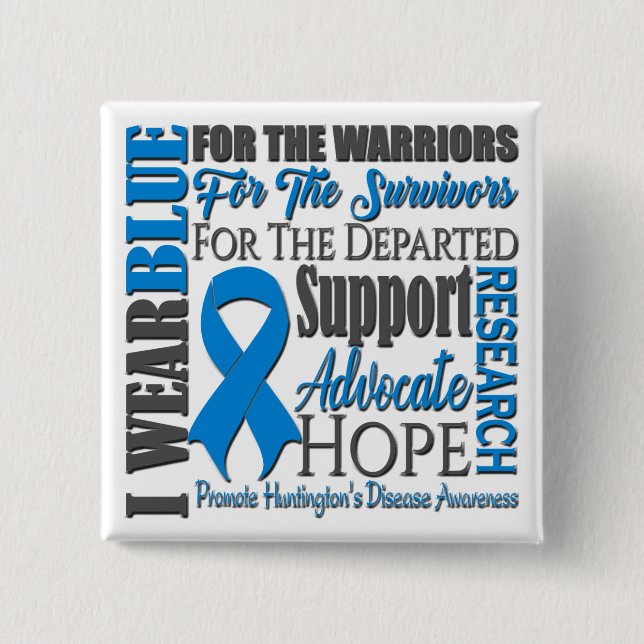 Huntington's Disease Awareness Button (Vorderseite)
