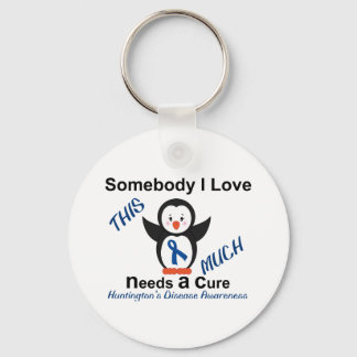 Huntington's Disease Awareness jemone I Liebe Schlüsselanhänger