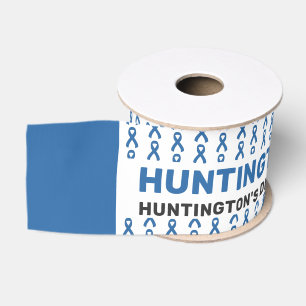 Huntington's Disease Awareness Pattern Ribbon Ripsband