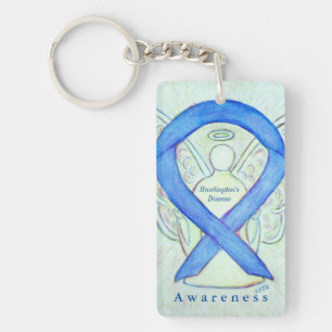 Huntington's Disease Awareness Ribbon Schlüsselanh Schlüsselanhänger