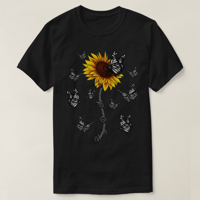 Huntingtons Erkrankung Bewusstsein Gehirnkrankheit T-Shirt (Design vorne)