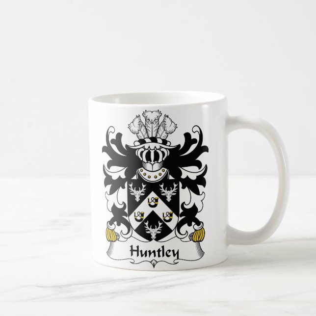 Huntley Familienwappen Kaffeetasse (Rechts)