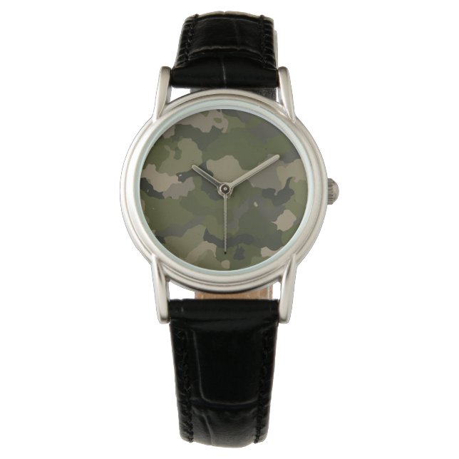 Huntress Camouflage Armbanduhr (Vorderseite)