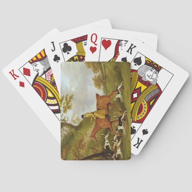 Huntsman and Hounds, 1809 (oil on canvas) Spielkarten (Rückseite)