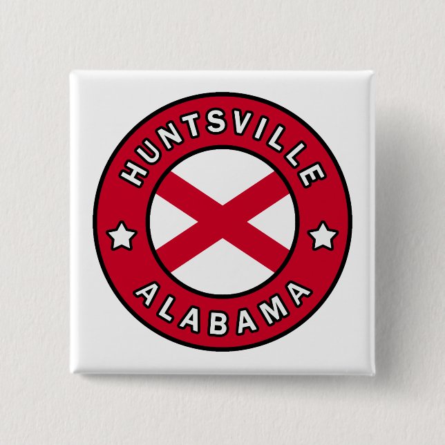 Huntsville Alabama Button (Vorderseite)