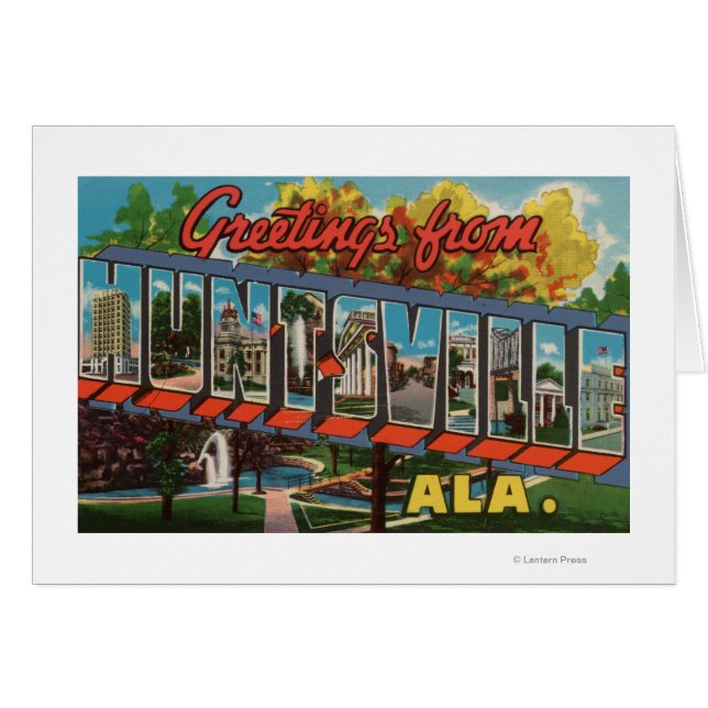 Huntsville, Alabama - Große Buchstabenszenen (Vorderseite (Horizontal))
